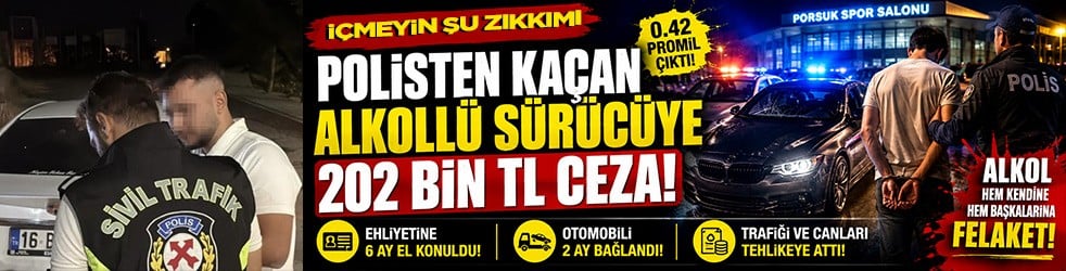 Alkol yine felakete sürükledi! 19 yaşındaki sürücünün kaçışı pahalıya patladı