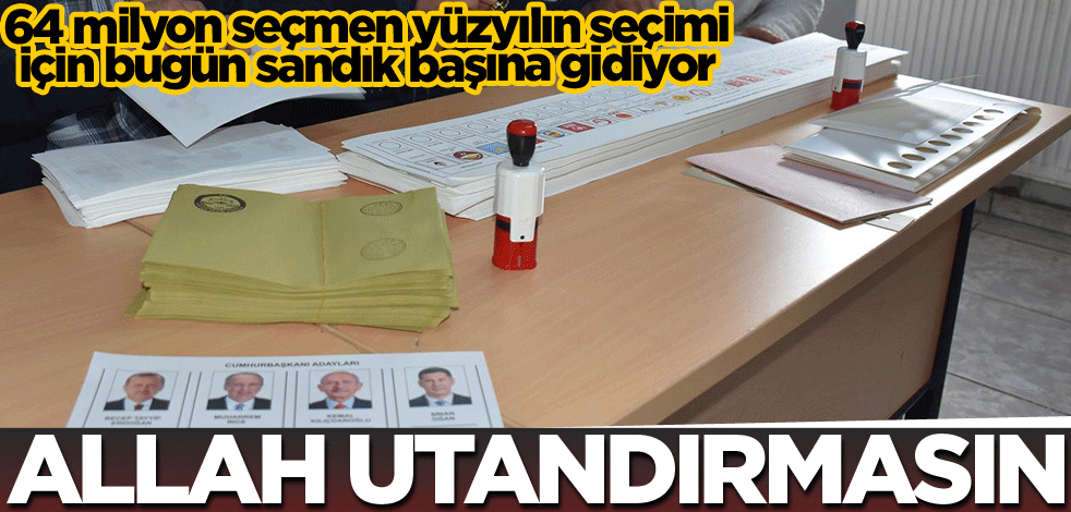 Allah utandırmasın