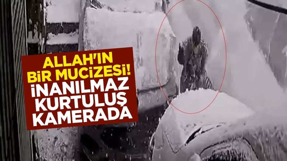 Allah'ın bir mucizesi! İnanılmaz kurtuluş kamerada