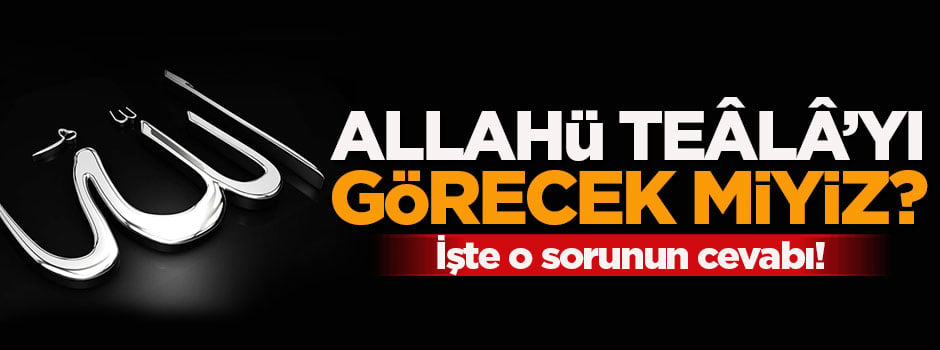 Allahü Teâlâ'yı görecek miyiz?