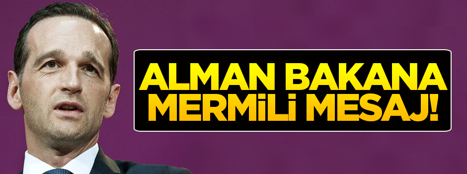 Alman Adalet Bakanı'na mermili mesaj