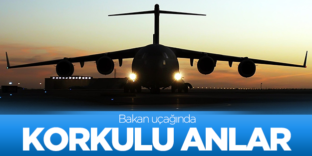 Alman Bakan'ın uçağında korkulu anlar