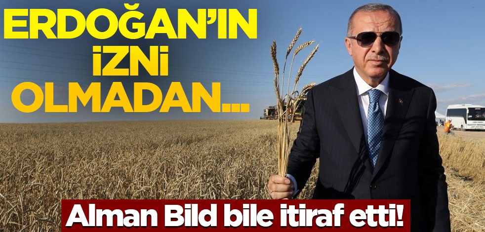 Alman Bild bile itiraf etti! Erdoğan'ın izni olmadan...