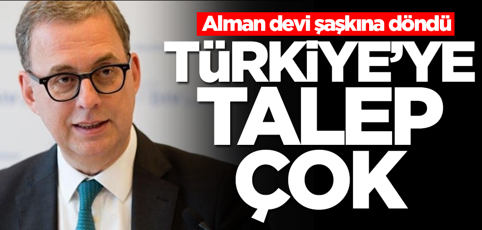 Alman devi şaşkına döndü: Türkiye'ye talep çok