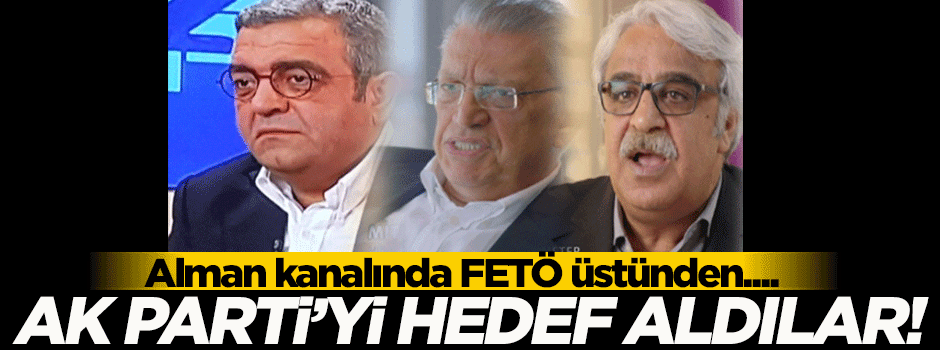 Alman kanalında AK Parti'yi hedef aldılar!