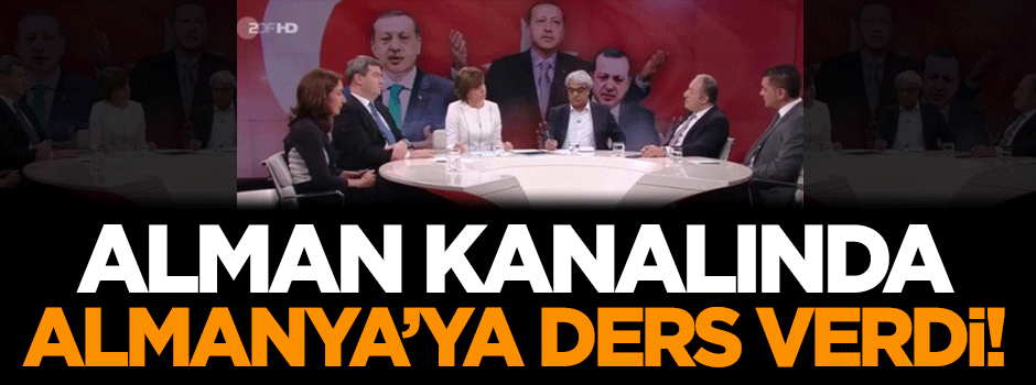 Alman kanalında Almanya'ya demokrasi dersi!