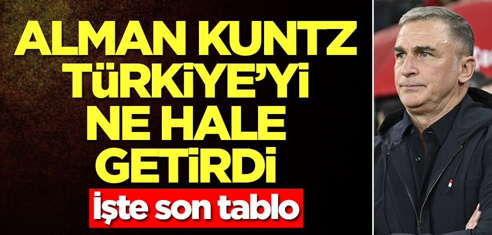 Alman Kuntz Türkiye'yi ne hale getirdi! İşte son tablo