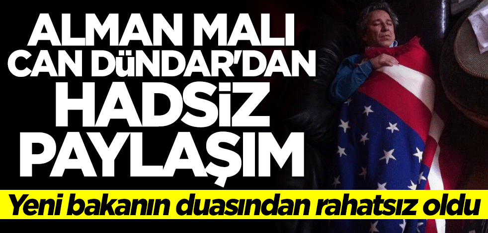 Alman malı Can Dündar'dan küstah paylaşım