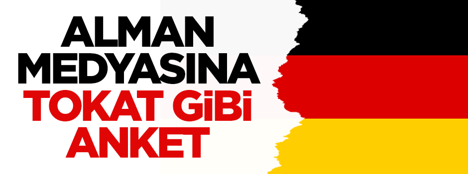 Alman medyasına tokat gibi anket