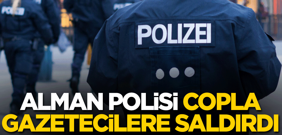 Alman polisi copla gazetecilere saldırdı