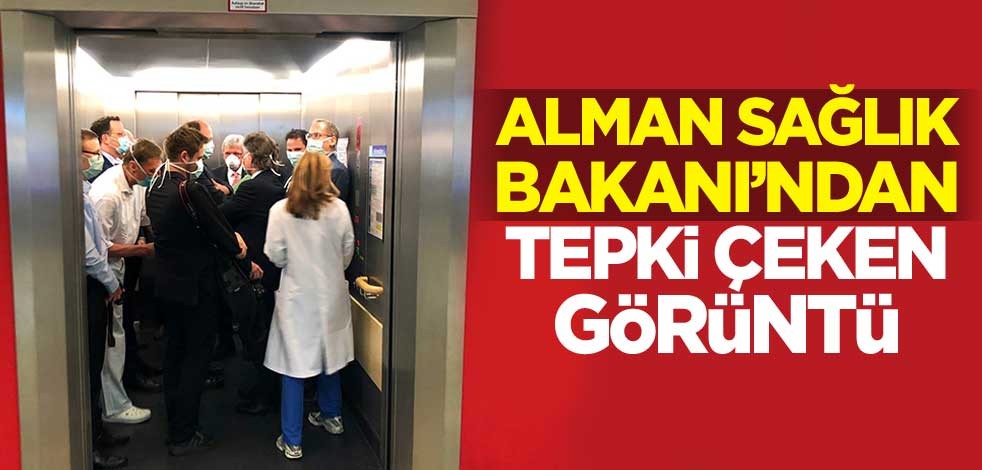 Alman Sağlık Bakanı'ndan tepki çeken görüntü