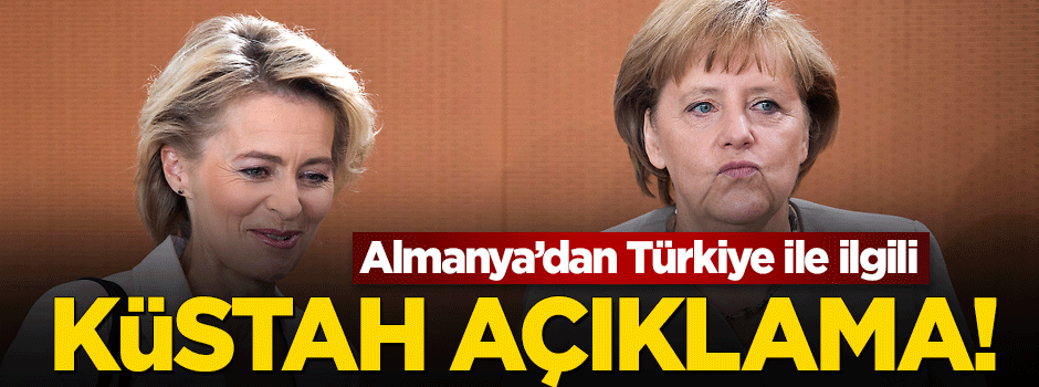 Alman Savunma Bakanı'ndan küstah Türkiye açıklaması