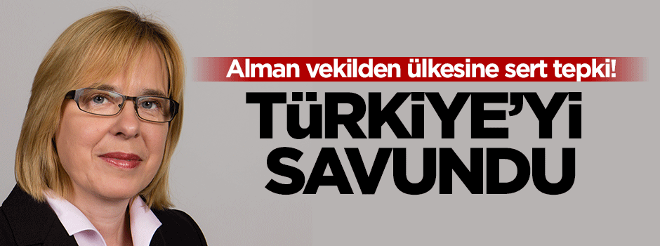 Alman vekil Türkiye'yi savundu