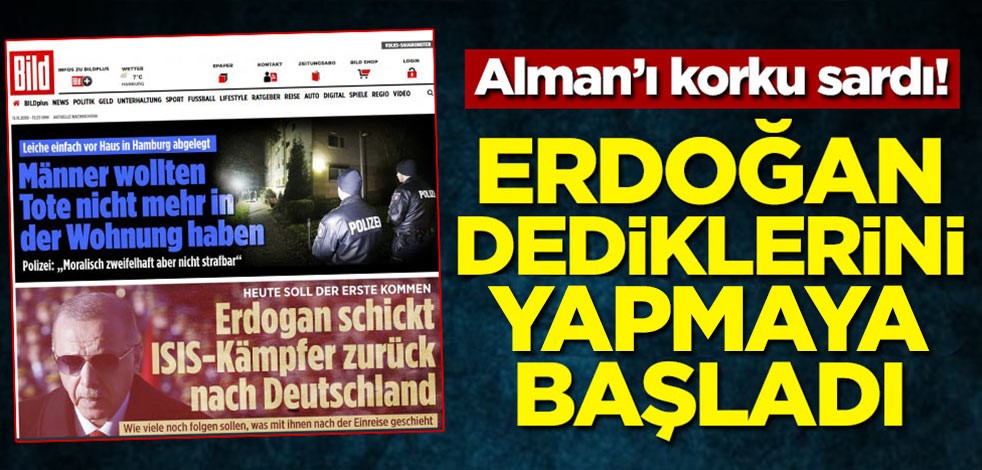Alman'ı korku sardı! Erdoğan dediklerini yapmaya başladı