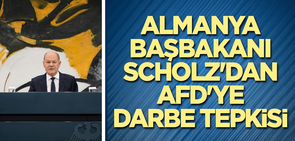 Almanya Başbakanı Scholz'dan AfD'ye darbe tepkisi