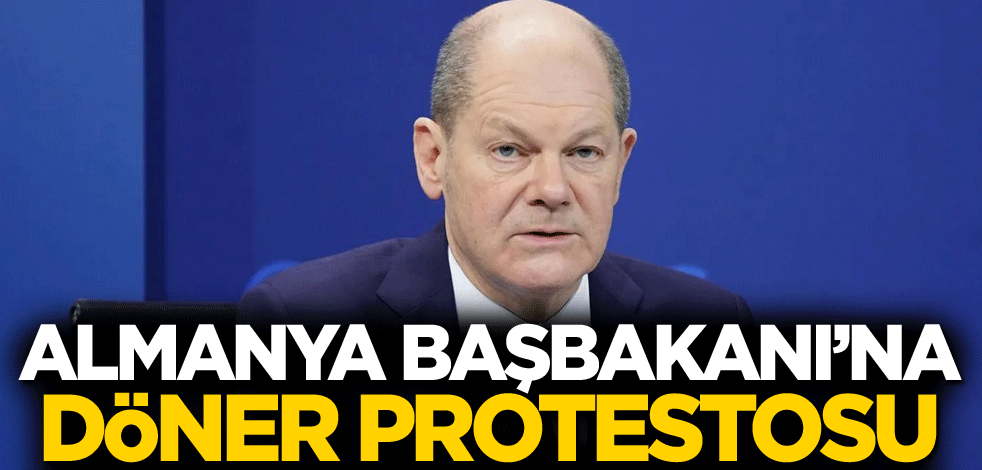 Almanya Başbakanı'na döner protestosu