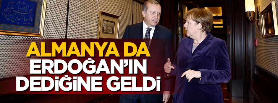 Alman'ya da Erdoğan'ın uçuşa yasak bölge önerisine destek verdi
