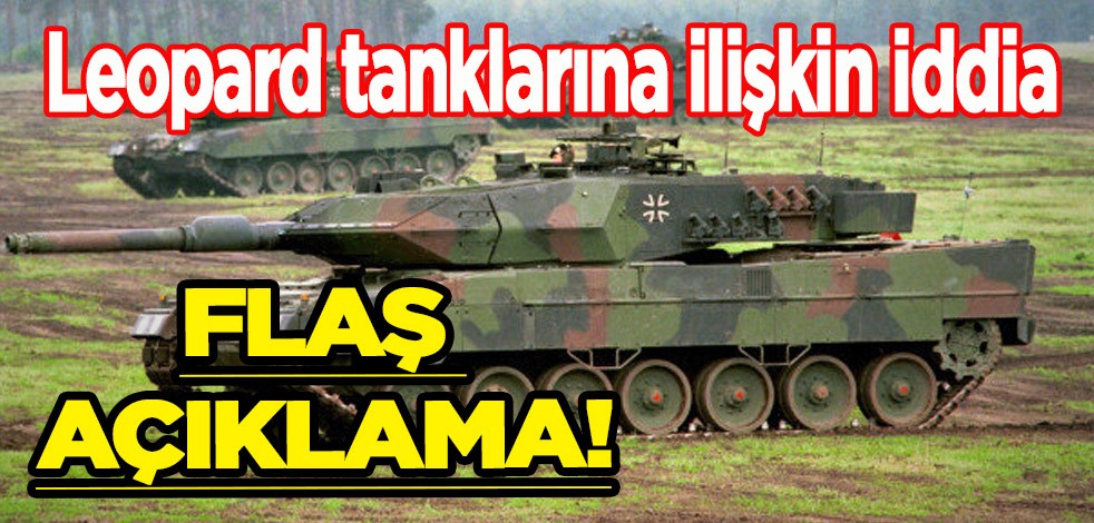 Almanya, Ukrayna'ya Leopard tankı vermek için ön koşul sunulduğuna ilişkin iddiayı reddetti! ABD'nin Abrams tipi tank...