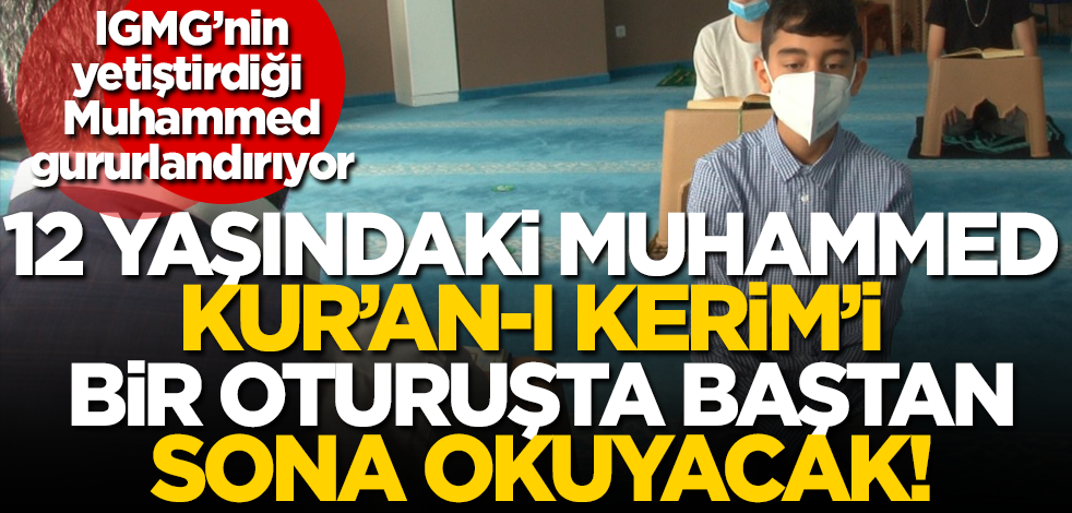 Almanya'da 12 yaşındaki Muhammed Kur'an-ı Kerim'i bir oturuşta baştan sona okuyacak