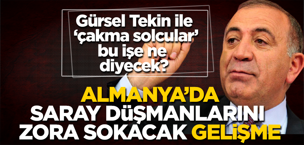 Almanya’da CHP’li Gürsel Tekin ile ‘çakma solcuları’ köşeye sıkıştıran gelişme: Almanlar bakın ne yapıyor?