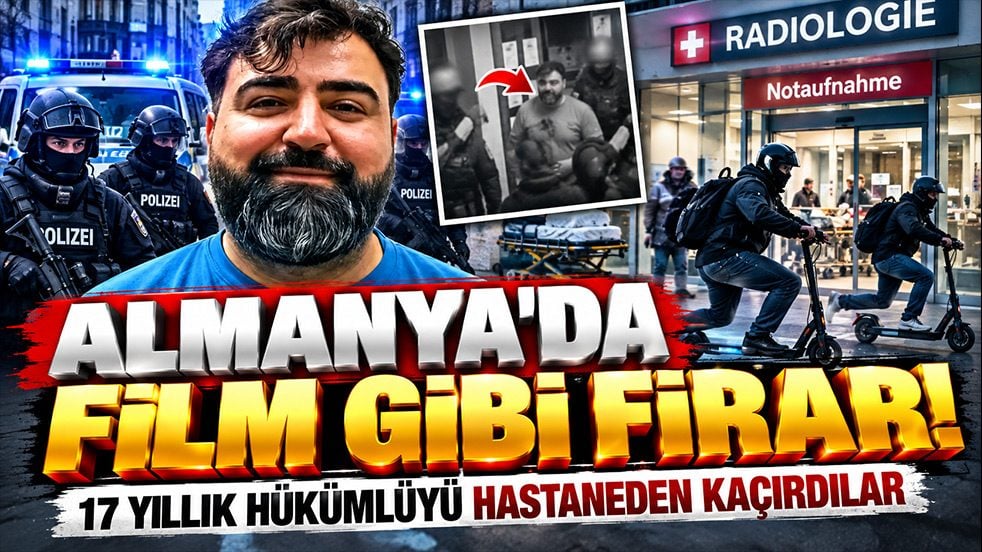 Almanya’da film gibi firar! Silahlı adamları hastaneyi basıp Diyar Gündüz’ü kaçırdı