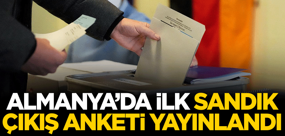 Almanya'da ilk sandık çıkış anketi yayınlandı