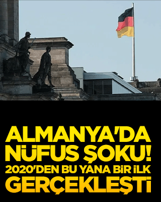 Almanya'da nüfus şoku! 2020'den bu yana bir ilk gerçekleşti