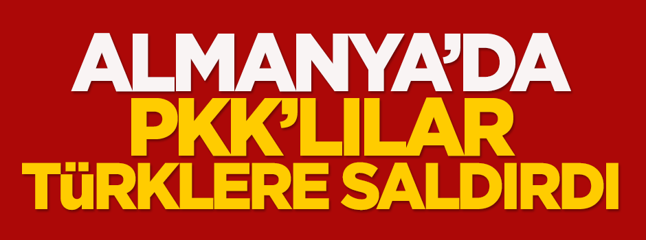 Almanya'da PKK'lılar Türklere saldırdı