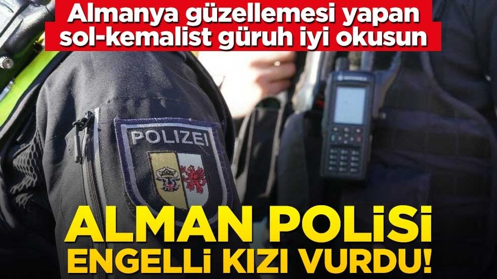 Almanya'da polis 12 yaşındaki engelli kızı vurdu