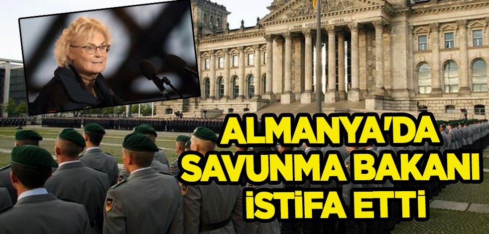 Almanya'da Savunma Bakanı Christine Lambrecht'ten istifa geldi! Az önce istifasını duyurdu! Veda etti!