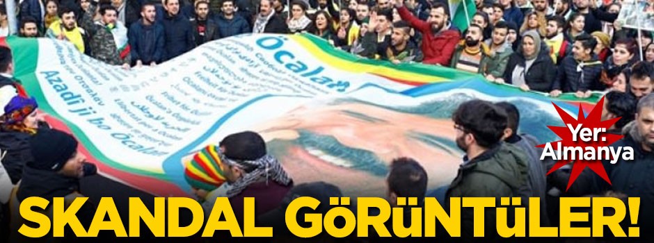 Almanya'da skandal görüntüler!