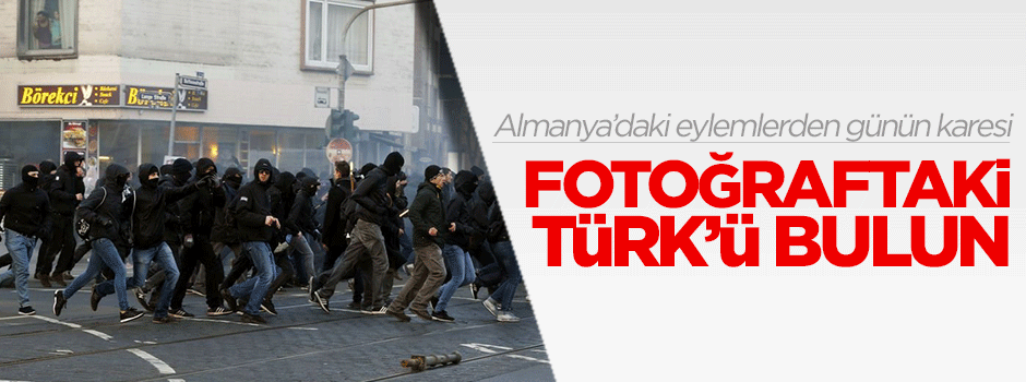 Almanya'daki eylemlerde günün karesi