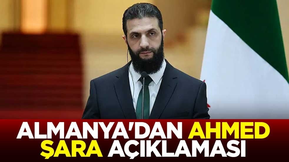 Almanya'dan Ahmed Şara açıklaması