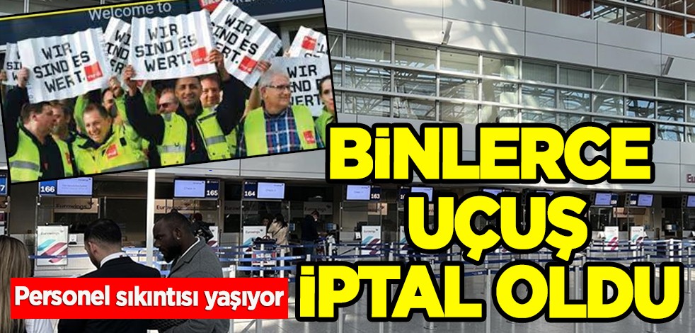 Almanya'dan binlerce uçuşun iptaline neden olan çok büyük skandal! Görevlilere çağrıda bulundular