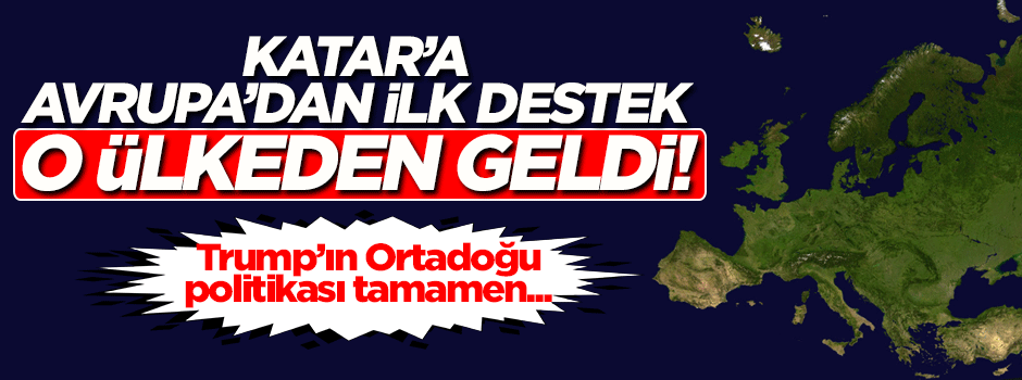 Almanya'dan Katar'a destek!