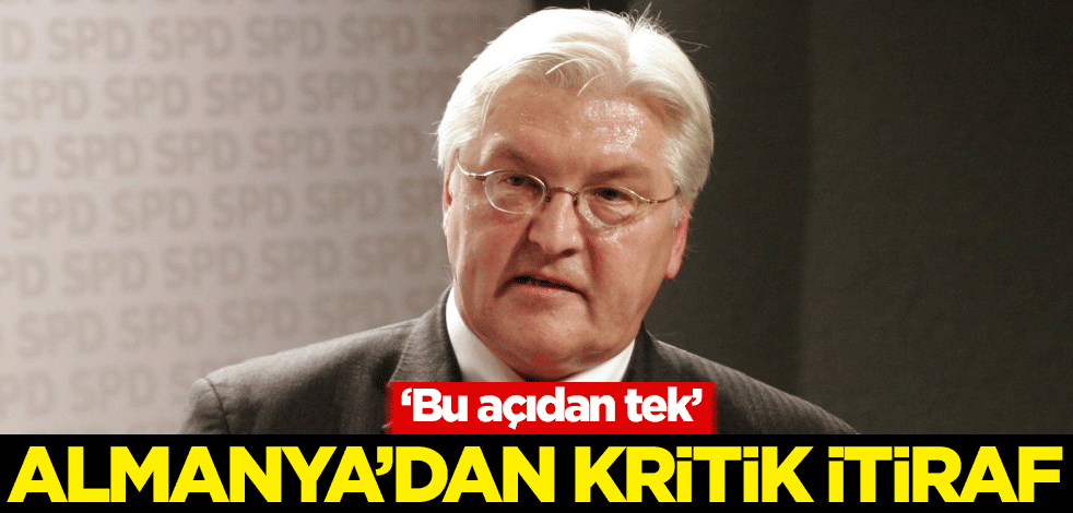 Almanya'dan kritik itiraf: Bu açıdan tek