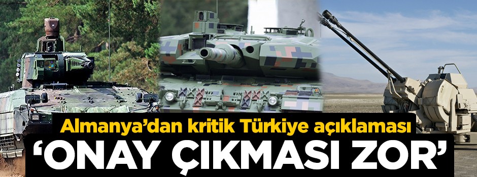 Almanya'dan kritik Türkiye açıklaması