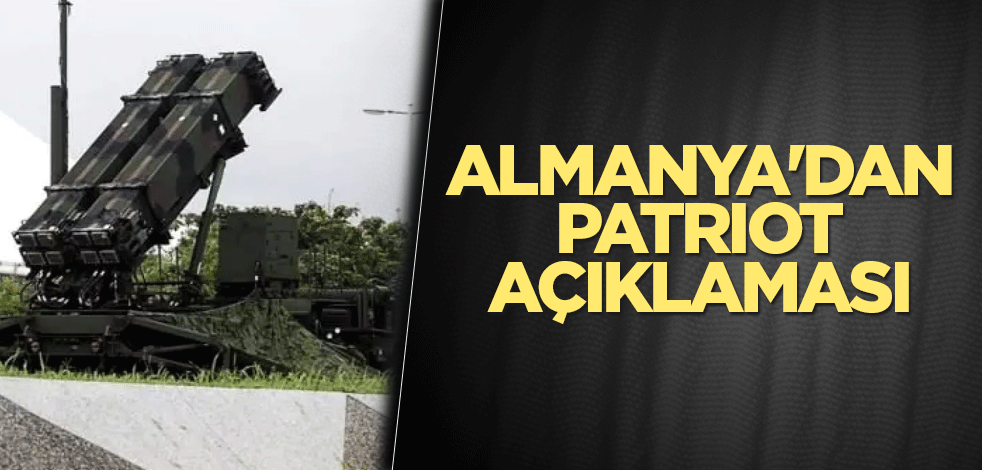 Almanya'dan Patriot açıklaması