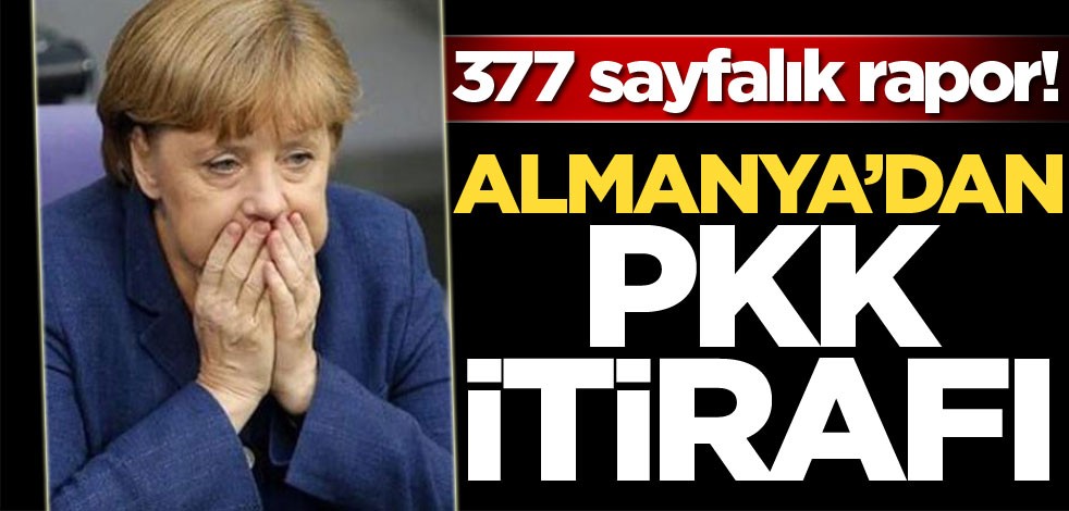 Almanya’dan PKK itirafı