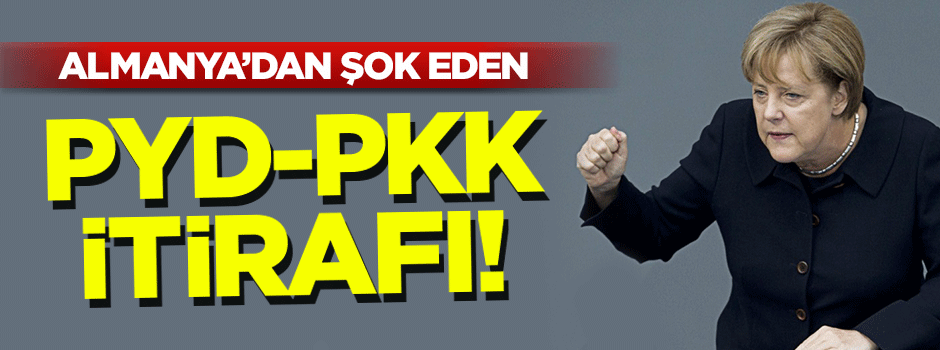 Almanya'dan PKK/PYD itirafı geldi