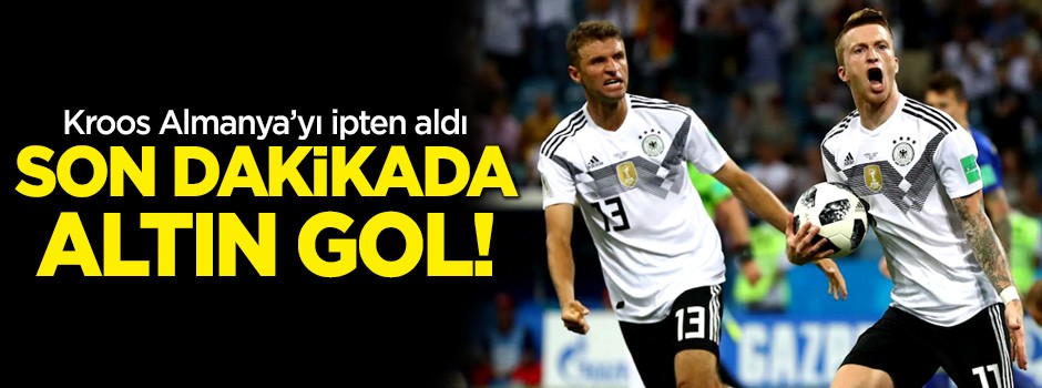 Almanya'dan son dakikada altın gol! 2-1