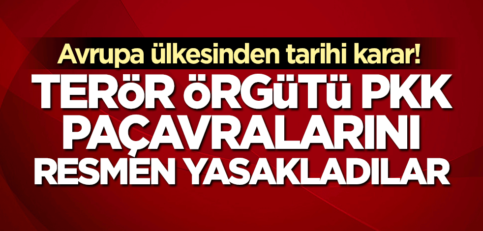 Almanya'dan tarihi karar! Terör örgütü PKK paçavralarını yasakladılar