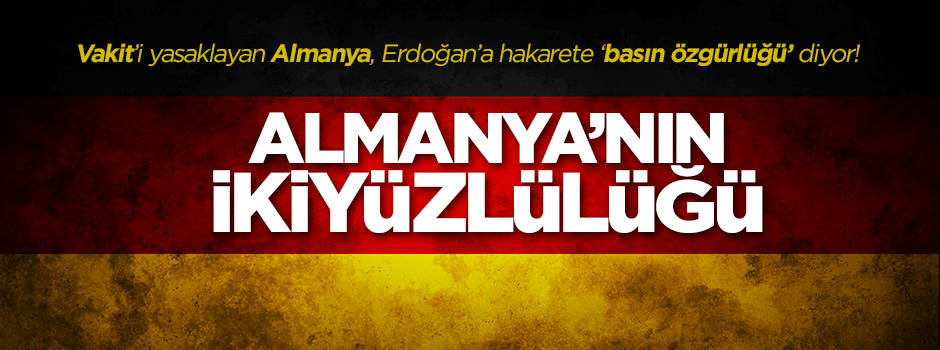 Almanya'nın ikiyüzlülüğü