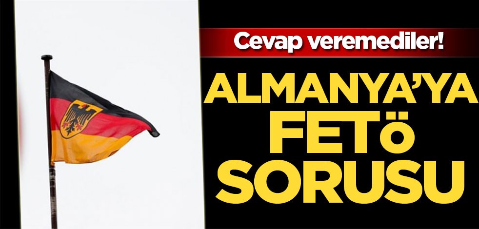 Almanya'ya FETÖ sorusu! Cevap veremediler