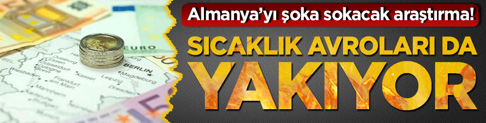 Almanya’yı şoka sokacak araştırma! Sıcaklık avroları da yakıyor