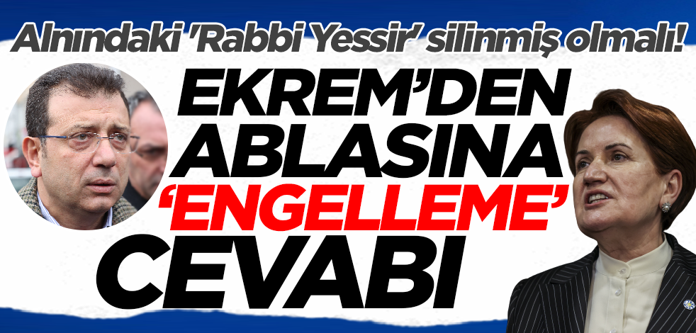 Alnındaki 'Rabbi Yessir' silinmiş olmalı! Ekrem'den ablası Meral'e 'engelleme' cevabı