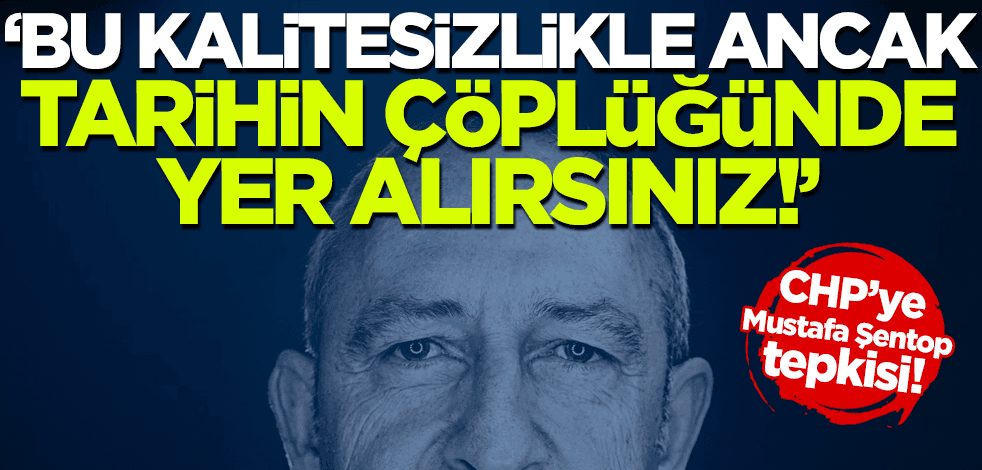 Alpay Özalan'dan CHP'ye Mustafa Şentop tepkisi: Tarihin çöplüğünde yer alırsınız!
