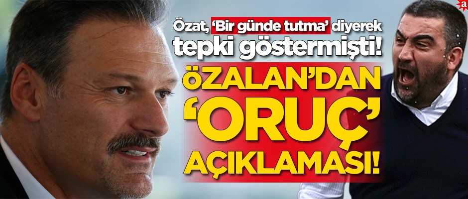Alpay Özalan'dan 'oruç' açıklaması!