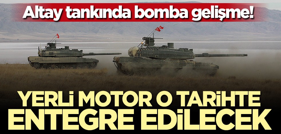 Altay tankında bomba gelişme! Yerli güç grubu o tarihte entegre edilecek
