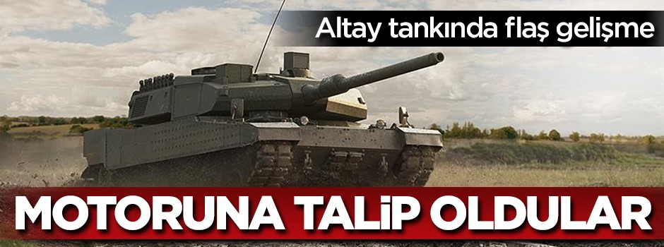 Altay tankının motoruna 5 talip
